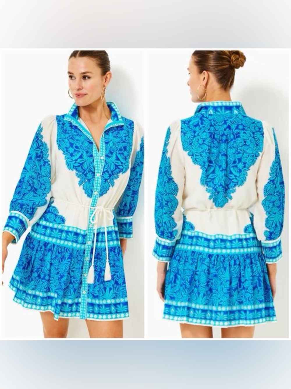 Lilly Pulitzer Drena Blue and White Printed dress ⭐️